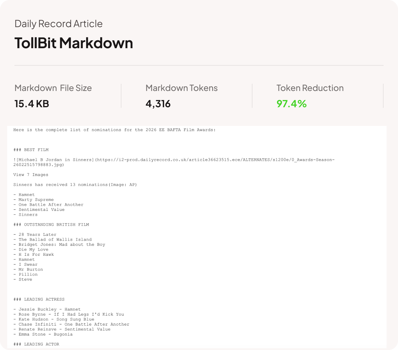 Daily Record article — TollBit Markdown (15.4 KB)