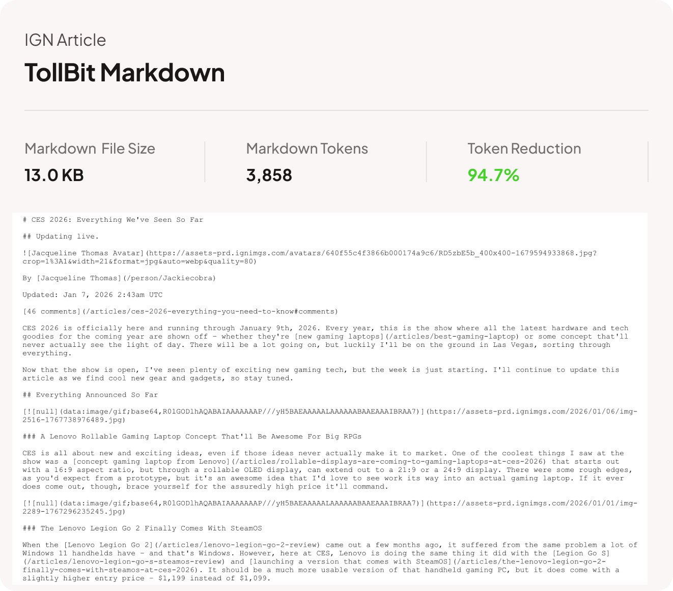 IGN article — TollBit Markdown (13 KB)
