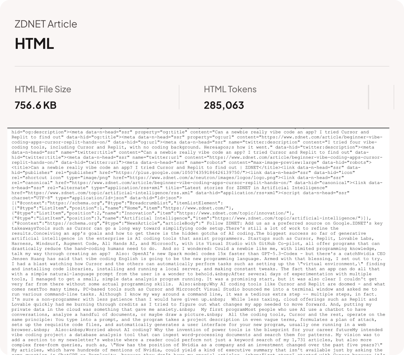 ZD Net article — raw HTML (756.7 KB)