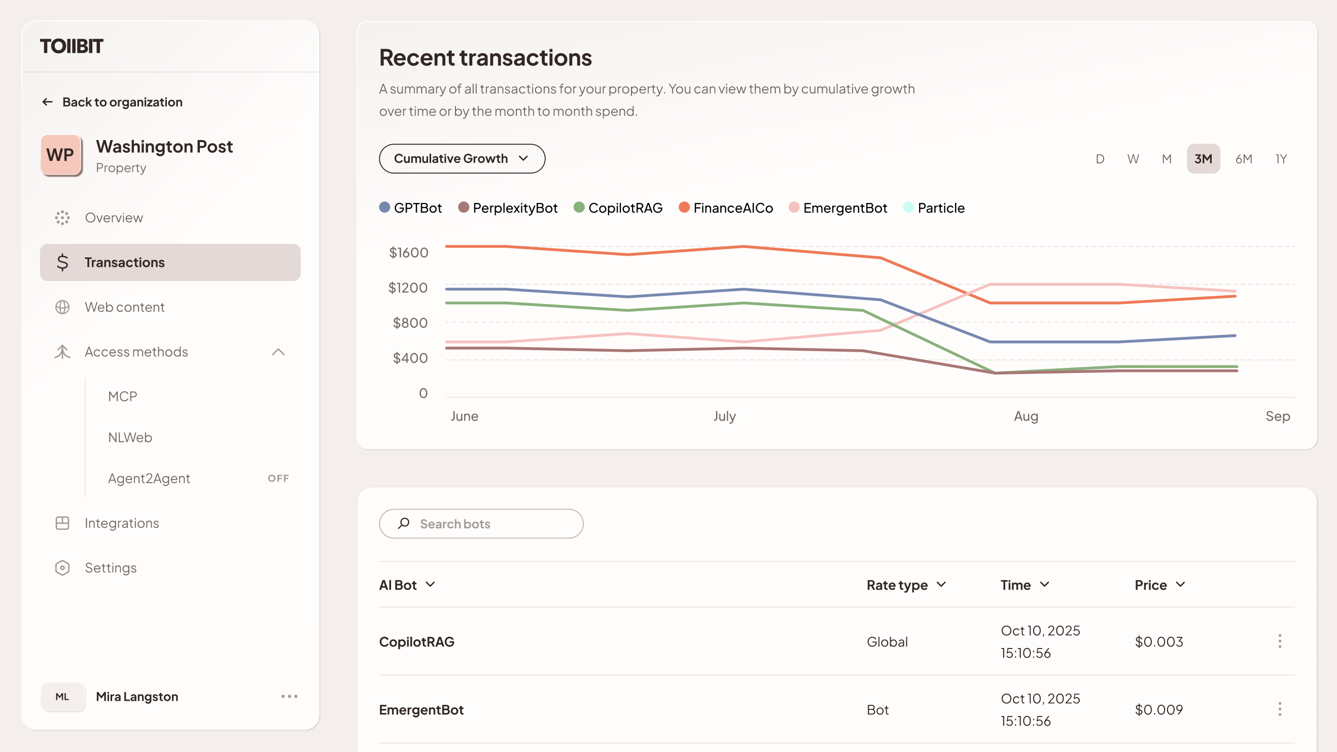 New Transaction Experience